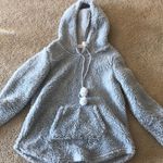 Adorable Baby Blue Plush Hoodie Sweater Photo 1