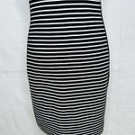 Athleta Mala Dress Size Small S Black White Stripe Sleeveless Tank Bodycon Photo 8