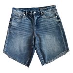 BLANK NYC Anthropologie Tomboy 9” Long Length Cutoff Jean Shorts Size 28 Photo 0