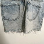 ZARA Trafaluc Cut Off Denim Mini Skirt Acid Wash Photo 9