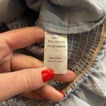 Mable Light Blue Bow Detail Cut Out Puff Sleeve Crop Top Size L Photo 3