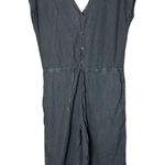Cloth & Stone  Women Jumpsuit M Black Linen Cropped‎ Wide Leg Coastal Lagenlook Photo 0