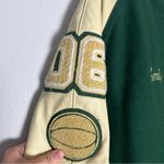 Holloway The Original Varsity Jacket Wool Leather Green Yellow Gold Size XL Photo 8