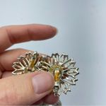 Vintage Sarah Coventry Silver Tone Clip On Earrings Two Pair Set Flowers Photo 5