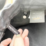 GRLFRND  Karolina in All I Need Cut Off Raw Hem Denim Jeans in Off Black Photo 6