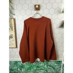 Free People Beach Oversized Soft Rust Sweatshirt - Size - Large Photo 2