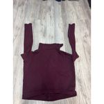 Frank & Eileen Frank‎ & Eileen Tee Lab Burgundy Asymmetrical Zip Up Size Medium. Photo 8