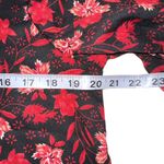 Walter Baker SIA Floral Long Sleeve Button Down Floral Red Black Blouse LARGE Photo 5