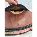 The Sak Iris Leather Crossbody Brown Black Two Tone Metallic Suede Shoulder Bag Photo 12