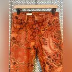 Pilcro Anthropologie | Slim Boyfriend Distressed Rust Orange Jeans Size 25 Photo 4