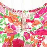 ASTR New The Label Nalda Pink Floral Print Off The Shoulder Top Blouse Large Photo 5