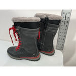 Womans Aquatherm Canada Jissika Size 6 M Zip Up Lace Up Lined Gray Boots Midcalf Photo 3