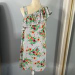 Harlow & Rose • boutique striped floral one shoulder ruffle dress Size M Photo 18