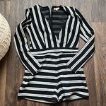 Silence + Noise  Stripped Romper Photo 0