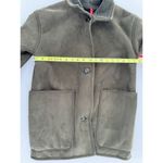 Spanx  Reversible Suede Sherpa Jacket Sz XS Utility Green Oversized Coat NWT $228 Photo 14