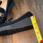 NYDJ  Black Loafers with Gold Chain Detail Photo 13