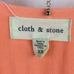 Anthropologie Coral Orange Half Sleeve Light Weight Top by Cloth & Stone XS Photo 6