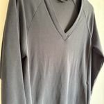 Athleta  Black V-Neck Knee Length Shift Shirt Dress Womens S Modest Minimalist Photo 1