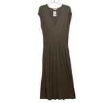 Vince nwt $325 earthen pleated Cotton jersey midi dress S Photo 1