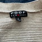 Poof New York Beige Cardigan Photo 3