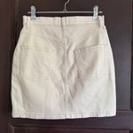 Wilfred Free ARITZIA |  Ecru Cream Denim Western Style Mini Skirt | Size 2 Photo 3