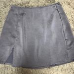 Purple Satin Mini Skirt Size XS Photo 0