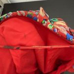 ZARA  Red Floral Adjustable Spaghetti Strap Ruched Cropped Tank Top Size XS Photo 5