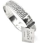 Coach Signature C Logo Silver Tone Bangle Bracelet NWT Photo 0