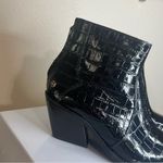 ANINE BING  Black Embossed Patent leather Tania Ankle Boots Booties NEW 40/10 Photo 2