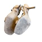 Diane Von Furstenberg  DVF Frankie Sandals Nude Metal Ankle Strap Size 9 Women's Photo 9