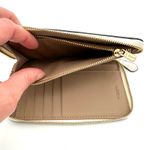 Coach Medium Id Zip Wallet in Lizard-embossed Black & White Leather CS591 Photo 4