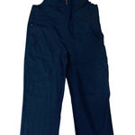 Hurley  Overalls Women's Size Medium Black 100% Cotton Front Zip Adjustable‎ Photo 0