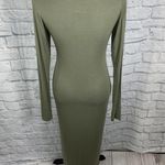 Julietta 1 Julietta New bodycon longsleeve crewneck maxi dress size medium women Photo 7