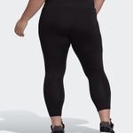 Adidas NEW Leggings Plus Size 7/8 Length Black Running Workout Womens Size 1X Photo 4