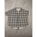 Madewell Courier Button-Back Shirt in Double-Faced Plaid Size S Short Sleeve Photo 4
