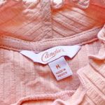 Candie's Pink Ribbed High Turtle Neck Sleeveless Top US Medium Photo 2