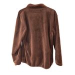 OHIO STATE Buckeyes Fleece Pullover Black Mock Zip Kangaroo Football Size LARGE Photo 2