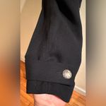 Buttons N.I.C New York Black Double Breasted Metal Cropped Blazer Sz 12 Lined. Photo 1