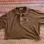 William Rast BROWN COLLARED CROP TEE Photo 0