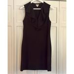J.Crew ruffled vneck shift pullover black dress 2 Photo 1