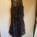 Disney Black Floral High Low Dress Photo 5