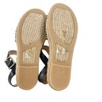 J.Crew Leather and Canvas Made in Spain ankle strap espadrille Black Size 5 NWT Photo 6