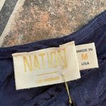 Nation Ltd NEW  Aya V Back Cami Tank Top Navy Size Medium Photo 7