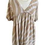 Mustard Seed Babydoll Tiered V-Neck Mini Dress Large Photo 0