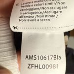 Charmo High Neck Back Zipper Ribbed One Piece Swimsuit black white piping large Photo 2