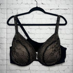 Lane Bryant Cacique Black Lace Trim Full Coverage Bra 44DD Size undefined Photo 0