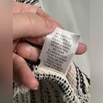 Storia  Black and White Striped Knit Long Sleeve Crop Top Small Photo 7