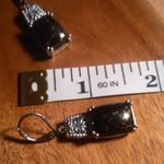 Matrix Silver Shungite Platinum Over Copper Lever Back Earrings Photo 4