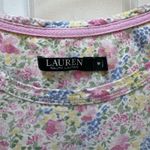 Ralph Lauren Lauren  Floral Print Nightgown Short Sleeve Sleep Pajama M Cotton Photo 2