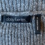 Daisy Fuentes Sweater Gray Button Cardigan Womens Small Photo 4